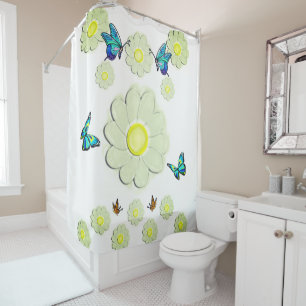 Shower curtain floral