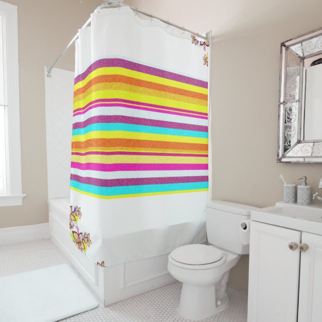 Shower Curtain Floral (In Situ)