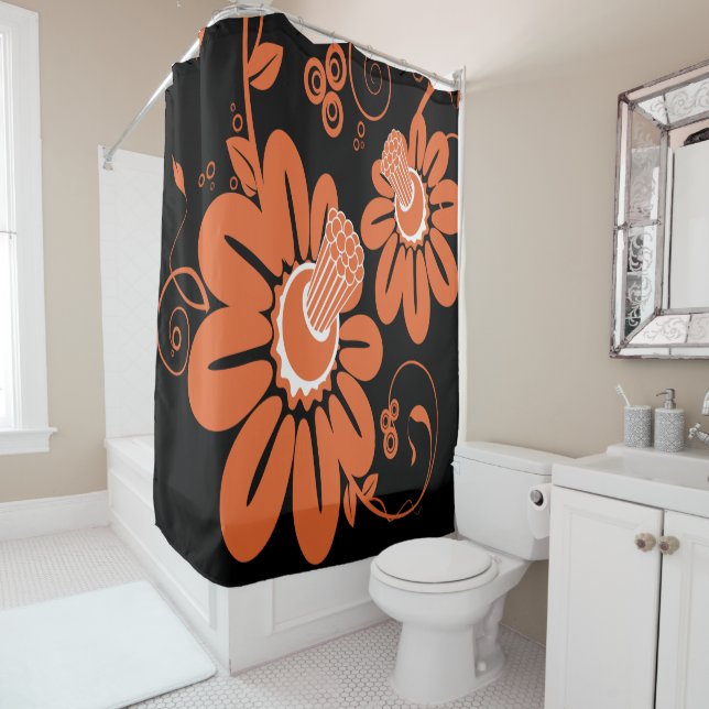 Shower Curtain Floral (In Situ)