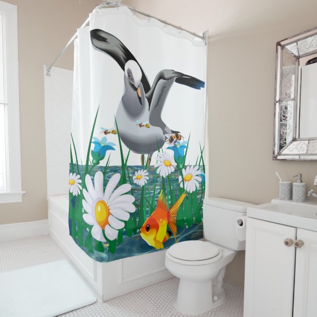 Shower Curtain Floral (In Situ)