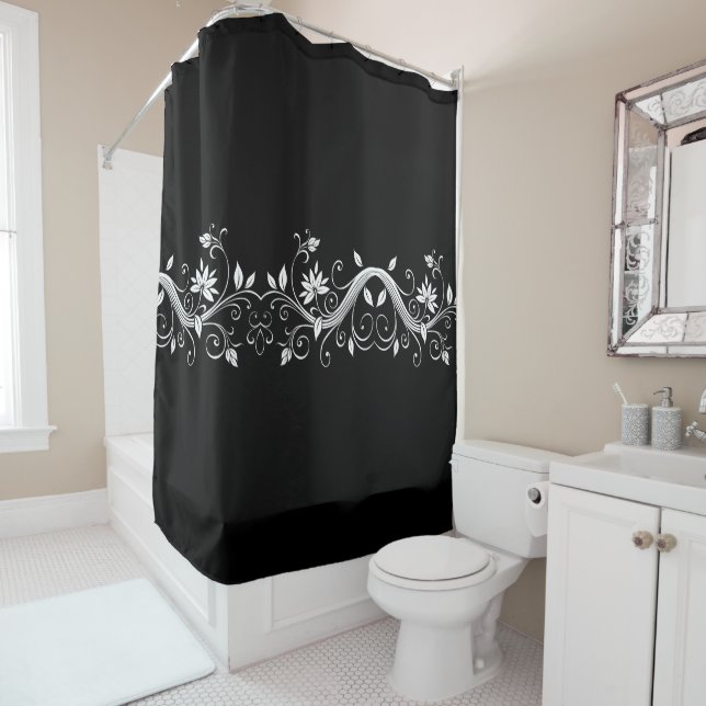 Shower Curtain-Floral Curtain (In Situ)