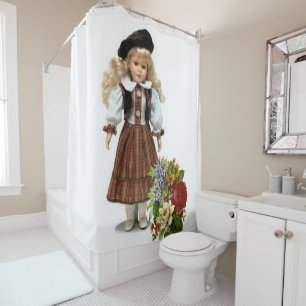 Shower Curtain Floral Victorian