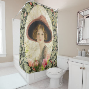 Shower Curtain Floral Victorian