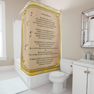 Shower Curtain Footprints In The Sand