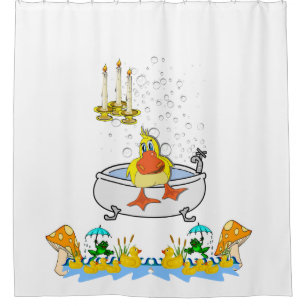Shower Curtain Frog Ducks