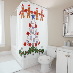 Shower Curtain Gingerbread Man