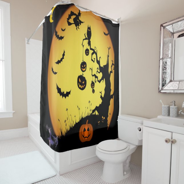 Shower curtain Halloween (In Situ)