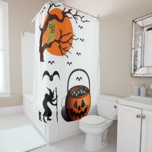 Shower curtain Halloween