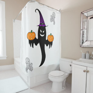 Shower curtain Halloween
