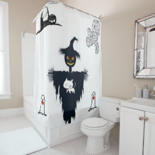 Shower curtain Halloween