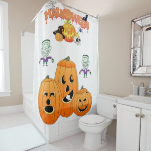 Shower curtain Halloween