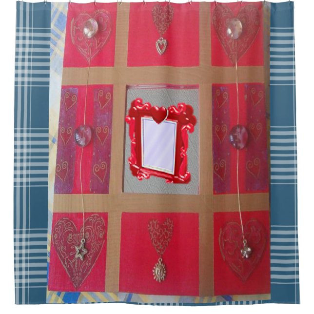 Shower Curtain Heart (Front)