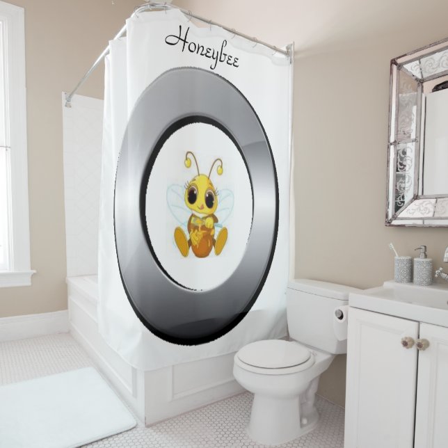 Shower Curtain Honeybee (In Situ)