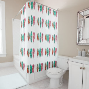 Shower Curtain/Indie Style Feathers Curtain