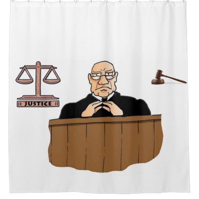 Shower Curtain Judge (Front)