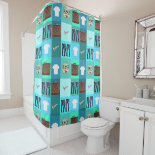 Shower Curtain, Men's Bathroom Curtain