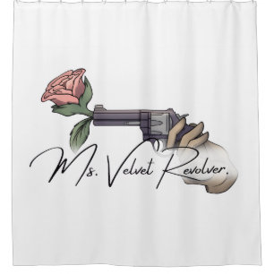 Shower Curtain- Ms. Velvet Revolver Shower Curtain