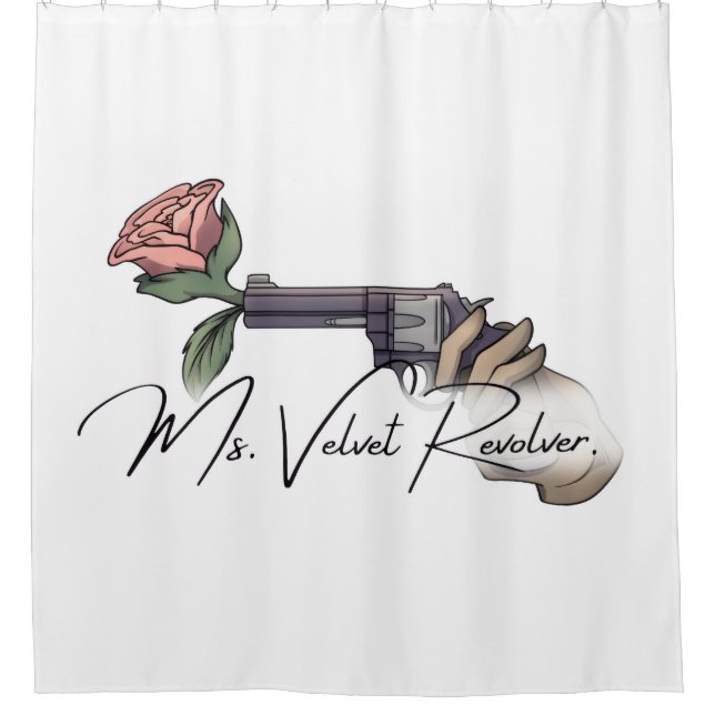 Shower Curtain- Ms. Velvet Revolver Shower Curtain (Front)