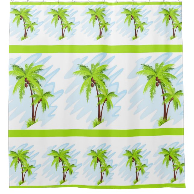 Shower Curtain/Palm Trees Curtain (Front)