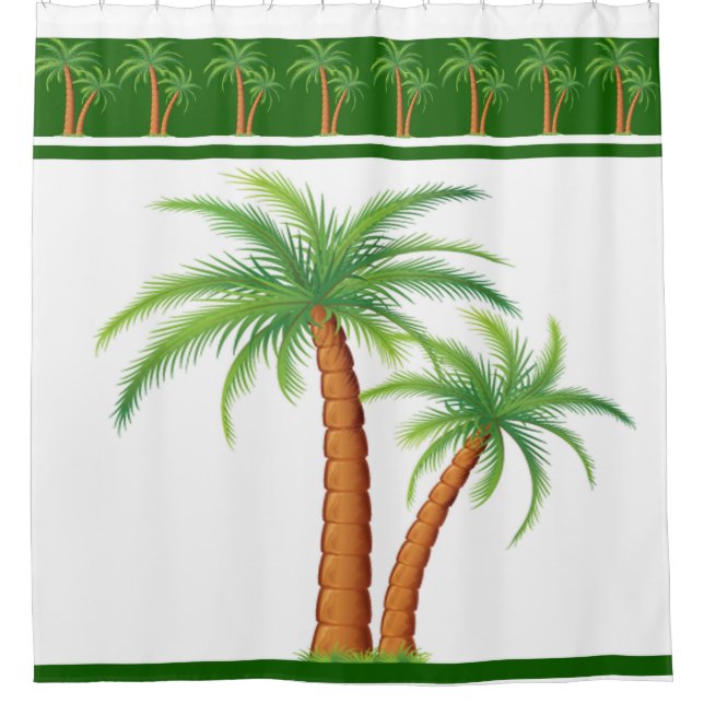 Shower Curtain/Palm Trees Curtain (Front)