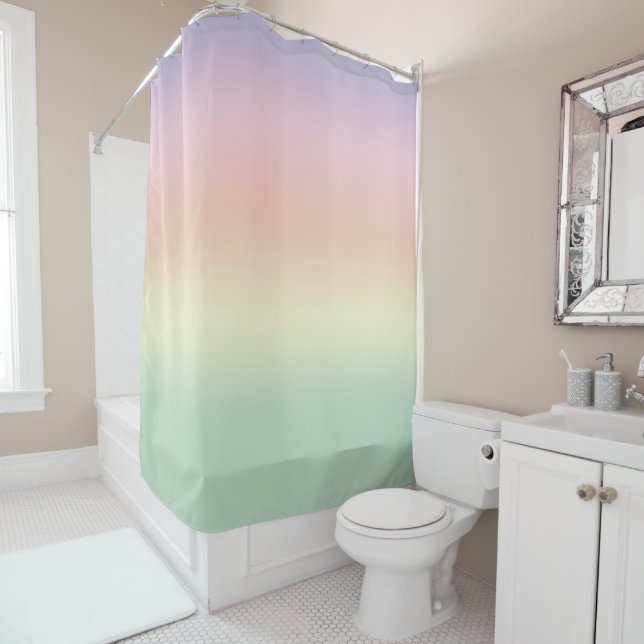 Shower Curtain Pastel (In Situ)
