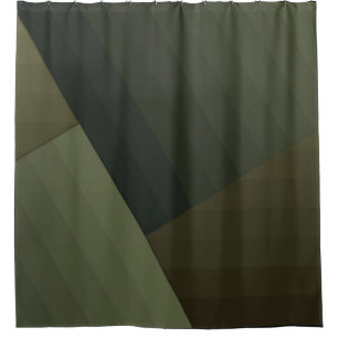 Shower Curtain,Patchwork, combined, olive, green Shower Curtain