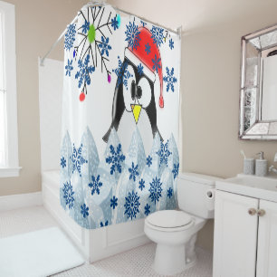 Shower Curtain Penguin