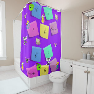 Shower Curtain Penguin Cat Yellow Chick