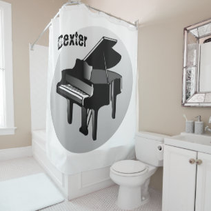 Shower Curtain Piano