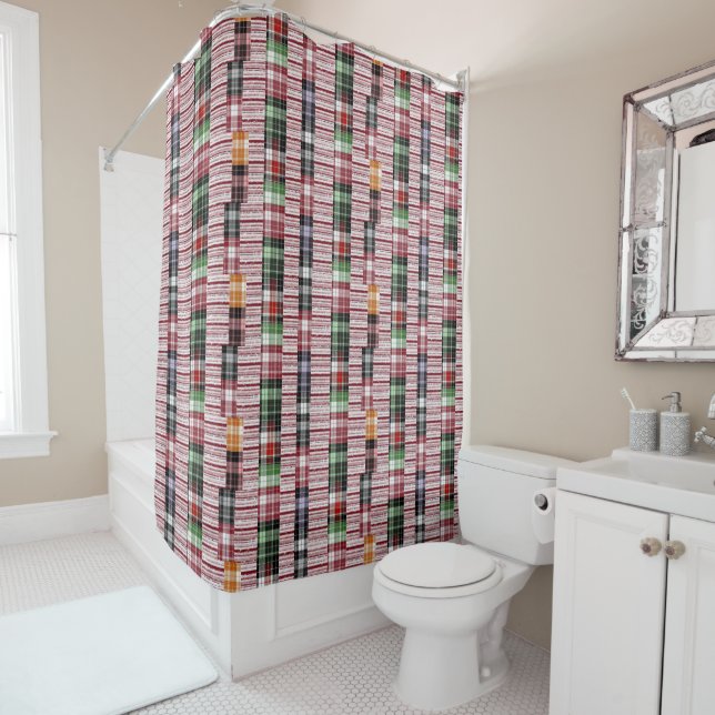 Shower Curtain Plaid (In Situ)