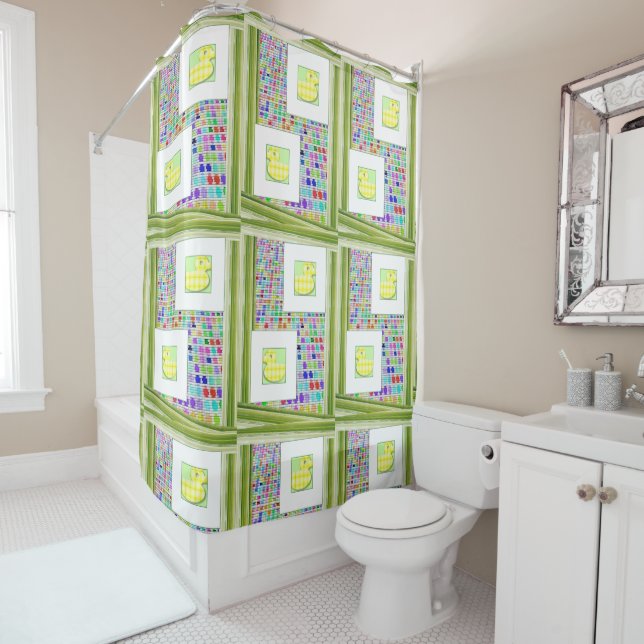 Shower Curtain Plaid (In Situ)