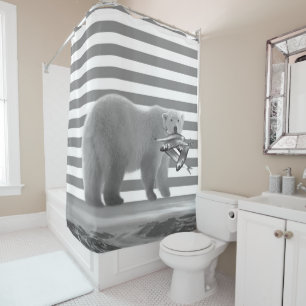 Shower Curtain Polar Bear