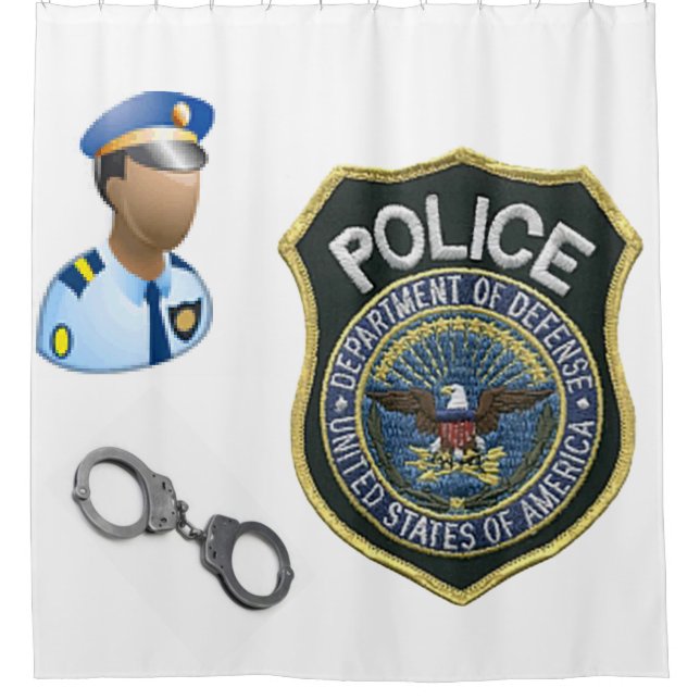 Shower Curtain Policeman (Front)