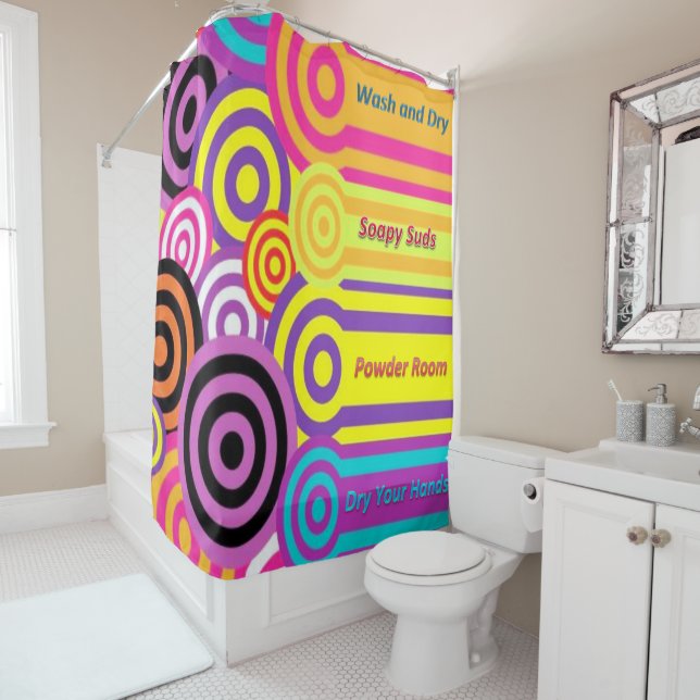 Shower Curtain Powder Room (In Situ)