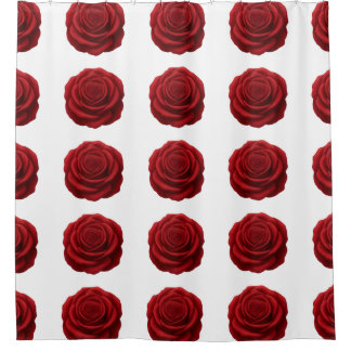 Shower Curtain - Red Rose Flower