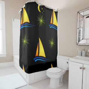 Shower Curtain Sailboat