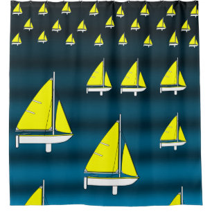 Shower Curtain Sailboat