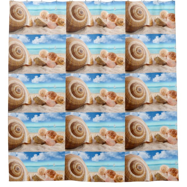 Shower Curtain/Seashells Curtain (Front)