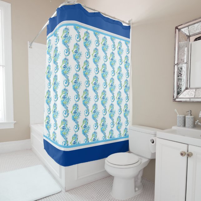 Shower Curtain Shower Curtains Seaside Royal (In Situ)