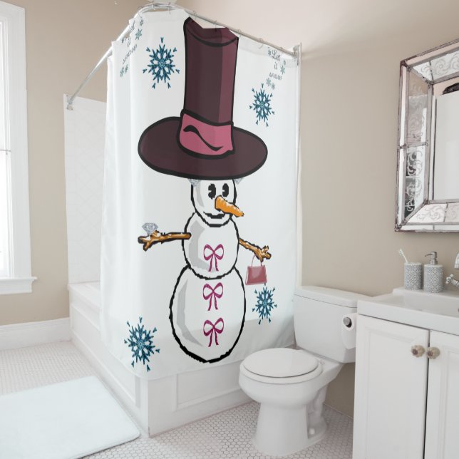 Shower curtain Snowman (In Situ)