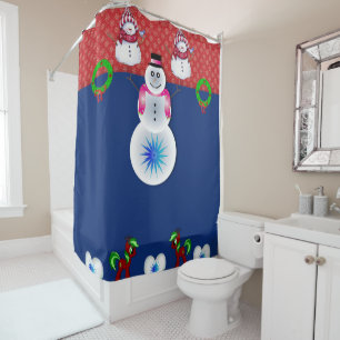 Shower Curtain Snowman