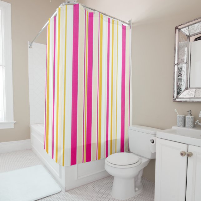 Shower Curtain Stripe (In Situ)