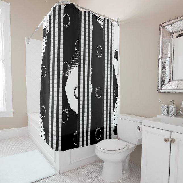 Shower Curtain Stripe (In Situ)