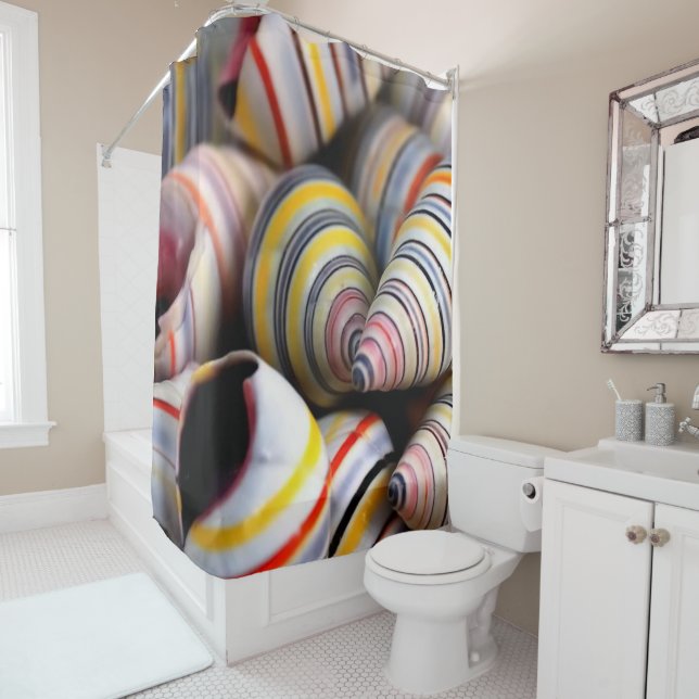Shower Curtain Stripe Shells (In Situ)