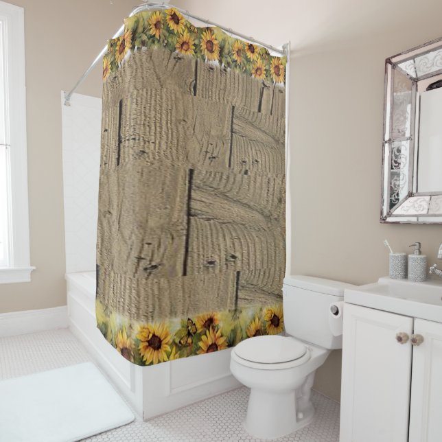 Shower Curtain Sunflower (In Situ)