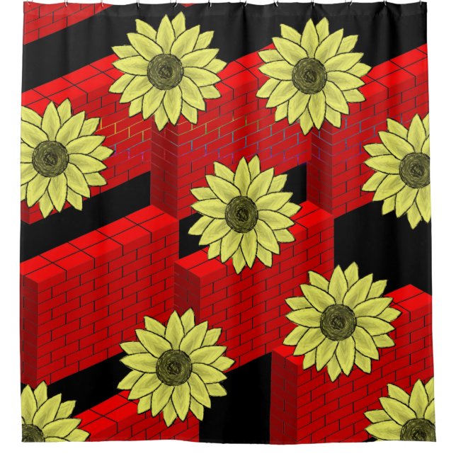 Shower Curtain Sunflower (Front)