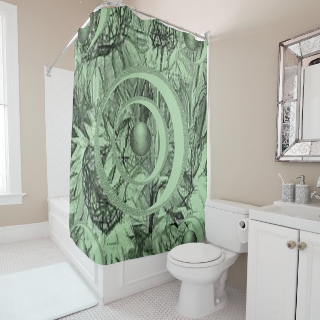Shower curtain sunflowers (In Situ)
