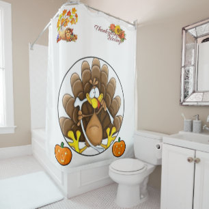 Shower curtain Thanksgiving