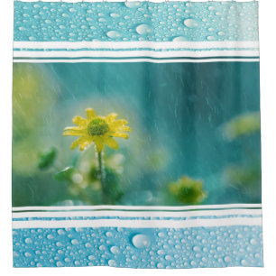 Shower Curtain/Wildflowers with Rain Curtain