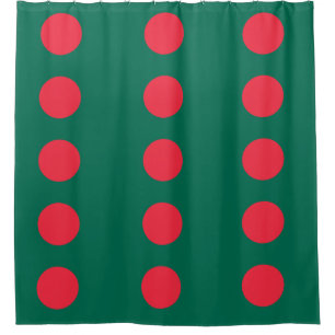 Shower Curtain with Flag of Bangladesh